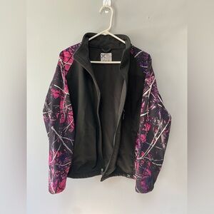 Moon Shine Camo Gray Fleece Jacket